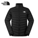 The North Face Down Jacket Men's Thunder Anti-splash 700 Puff Goose Down Lightweight and Warm Outdoor 25th Autumn and Winter New | 8DX2 JK3/Cosmic Black 2XL /185