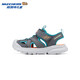 Skechers Children's Small Armor Sandals Comfortable Toe Sandals Mesh Breathable Casual Sports Shoes 407043L Boys/Charcoal Gray/Blue/CCBL 28.5