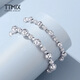 TTMIX honeycomb lantern bead platinum bracelet pt950 platinum bracelet women's platinum bracelet laser bead bracelet gold weight 20.00g inner circumference 16cm thick 7.8mm