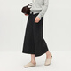 OCHIRLY Wool A-Line Woolen Skirt Mid-Length Style Commuting 2025 Autumn New Product Dark Gray L