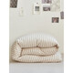 He Jiagong Tianzhu cotton quilt cover single piece pure cotton 1.5x2mx2.3 single 200x230cm220x240 quilt cover 180x200 light coffee medium strip baby quilt cover single piece 120cm*150cm