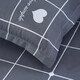 Quilt core + four-piece set + pillow core bedding set student dormitory single and double bedding complete set dark gray (YZ skin-friendly fabric) single bed changeable three-piece set - quilt cover 150*200cm