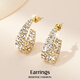 Yalundi's unique earrings to support pierced ears, silver earrings, 2025 new hot style women's light luxury, high-end, elegant and atmospheric ear jewelry