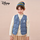 Disney children's clothing children's cotton vest autumn and winter new style boys and girls inner vest casual outer wear blue 110