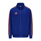 Adidas jacket men's spring and autumn running sports knitted stand-up collar jacket outdoor sportswear blue orange L