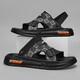 [Direktverkäufe vom Hersteller] Männersandalen für Herren, die Nicht-Schlupf-Drive-Dual-Purple-Hausschuhe für Sommer im Freien Mode Sandalen Strandschuhe Khaki 41 tragen