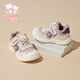 Fuluo Mi Girls Toddler Shoes Winter Soft Sole Anti-Slip Outdoor Casual Shoes Infant and Toddler Velvet Sports Shoes Mi/Purple 22