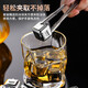 Food grade 316 stainless steel ice cubes whiskey ice balls iron ice stones metal frozen ice particles 304 household small ice tartar 316 material ice particles - 6 pieces + ice clip + storage box