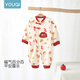 Youqi baby clothes, spring and autumn baby long-sleeved onesies, full moon and hundred days festive clothes, early autumn outdoor clothes, crawling clothes