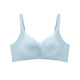 The beautiful lady GOSO underwear for women, comfortable and traceless sexy bra, women gathered on top of underwear 24112132 Lake Blue, no steel ring 85B
