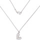 Laofu gold platinum hollow adjustment single-minded preference heart-shaped love set chain about 3.73g
