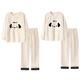 Dingguagua winter half velvet couple sweet casual plus velvet thickened warm pajamas home clothes set can be worn outside STS 8824# Female L Recommended 100-120Jin Jin equals 0.5 kg