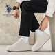U.S. POLO ASSN. Autumn new business casual shoes Paul men's shoes fashionable and versatile leather white shoes thick-soled non-slip heightening sneakers