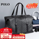 POLO travel bag men's handbag luggage bag fitness bag business trip large capacity luggage bag storage bag black