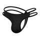 New Men's Sexy Low Waist Thong Breathable, Comfortable and Sexy Men's Underwear B607 Hip Lifting Essential for Trendy Men Black S