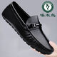 Zapatos para hombres de carpintero 2025 nuevos zapatos de frijoles de cuero genuinos suaves calzado de conducción transpirable resistente al desgaste de cuero casual 9921 38