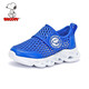 SNOOPY Chaussures pour Enfants Chaussures de Sport pour Enfants Chaussures décontractées à la Mode d'été pour garçons et Filles Maille Unique Respirant 3923 Bleu Saphir 34