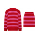 TCH sweater suit for women 25 years autumn and winter style striped hot diamond design versatile slimming temperament gold style two-piece set red L 120-140Jin Jin is equal to 0.5 kg