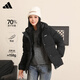 Adidas 550 Puff Commuting Windproof Warm Duck Down Down Jacket Women's Winter Hooded L Size