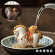 A pair of magical tea pets that will make you rich soon. Chinese style Tang horse tea table that attracts wealth and can raise tea sets and tea tray accessories. You will soon be blessed and rich. A pair of them - temperature sensitive color change
