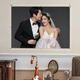 Hong Kong and Vietnam double-sided transparent acrylic wedding photo frame for hanging on the wall, photo development, printing and customization to make a family portrait table, double-sided transparent rounded corners, 6 inches, inner frame 10.2*15.2 cm for hanging