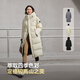Bosideng's 25-year-old couple's down jacket, the same style in the mall, extra long over the knee, thickened hooded bread suit, large quilt jacket in the drama