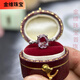 Jinwei Alexandrite Ring Super Beautiful Pure Quality S925 Silver 7*9 Retro Style Mother's Day Gift