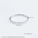 Beijing Gold Trading Center Co., Ltd. Platinum plain ring bracelet, shiny fixed mouth bracelet, about 18g, ring number 56