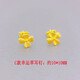 Ningfeng Old Phoenix Gold Store 2025 new sand gold earrings for women fresh four-leaf clover imitation gold color sunflower earrings