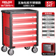 Greenland Electric Auto Repair Tool Cart Multifunctional Workshop Mobile Cart Heavy-Duty Hand Push Maintenance Tool Cabinet Flagship Five-Pull Tool Cart Thickened Body + Large and Thickened Rubber Wheel + Anti-8