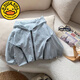 G.DUCKKIDS little yellow duck children's summer boys' sun protection clothing 2025 new breathable thin baby hooded zipper top jacket blue 120