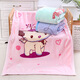 Children's blanket newborn cloud blanket double layer thickened child autumn and winter nap quilt baby products cover nap blanket purple about 2.3Jin Jin equals 0.5kg 140*110 double layer thickened