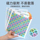 Sanqihu Mathematics Huarongdao 10th level magnetic digital sliding puzzle Three Kingdoms version primary school student board children's puzzle logic puzzle piece puzzle high difficulty set six + eight + tenth level (comes with erasable pen) strong magnet + multi-function chessboard + back drawing board