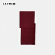 COACH brand direct supply, same style autumn and winter warm wool and mulberry silk scarf for men and women, burgundy CB700 New Year gift