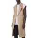 Burberry (BURBERRY) New Year's gift Burbrry FW22 solid color sleeveless double-breasted windbreaker men's khaki khaki same style for men and women one size 48