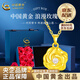 CHINA GOLD 18K gold rose pendant women's inlaid flower necklace Valentine's Day birthday gift for girlfriend and wife 18k gold rose pendant free silver chain about 0.6g + rose gift box