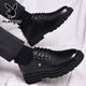 Playboy (PLAYBOY) men's shoes big-toe British leather shoes men's autumn and winter new versatile non-slip genuine leather business casual cotton shoes black four seasons 40