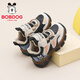 BOBDOG children's shoes, children's winter versatile baby shoes, boys' plus velvet warm toddler shoes 106355014 Mickey/Black 26