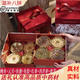 My Yutang Mid-Autumn Festival red velvet gift box American ginseng, bird's nest and dendrobium for customers, leaders, parents and elders, eight pieces and five pieces of nourishing red velvet double layer eight pieces, deer antler style