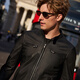 
Mr. Cloth Fashion Leather Clothing Men's Lapel Leather Jacket Jacket 2025 Winter New Casual Versatile Men's Top PT16796 Piano Black S (165)
