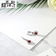 Quan Yin garnet earrings for women 925 silver set with 2.64 carats colored gemstone earrings for women classic simple earrings gift
