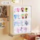 Ershanji Wall-mounted Figure Display Cabinet Transparent Blind Box Storage Box Wall Doll Bubble Mart Display Rack Blind Box Display Rack Wall-mounted White Large