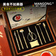 Man Gong high-end quality crab eight-piece bamboo gift box 304 stainless steel crab eating tools crab gold-plated crab eight-piece set eight bamboo crabs 304 mirror light