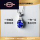 Lin light white diamond pendant with colored gemstones customized tanzanite necklace