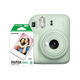 Fuji instax camera + photo paper 10-piece set mini12 instant imaging camera mint green photo paper set