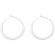 Core luxury Zhao Lusi same style earrings for women silver earrings 2025 new high-end simple temperament earrings large hoop earrings hoop earrings 30mm (price for two)