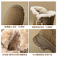 ZHR snow boots for women 2025 new winter plus velvet thickened foreign style small short boots for women versatile women's boots K378B brown 38