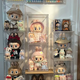 Yusenyi labubu doll display box macaron acrylic labubu figure sitting party doll storage box upgraded extra large 1 transparent king chess adventure