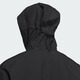 Adidas water-repellent woven hooded jacket for men and women in autumn Adidas official light sports black S