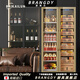 Brangdy Germany imported quality high-end solid wood cigar cabinet constant temperature and humidity compressor cedar wood with lock double door red wine ice bar maintenance embedded humidifier wine cabinet gold 2/meter high (thick version 68c/m) red wine + cigar